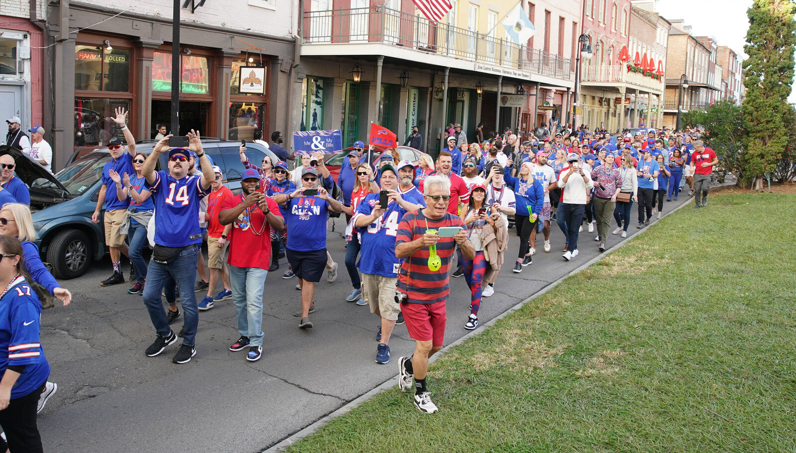 Buffalo Bills packers of NOLA Takeover Parade